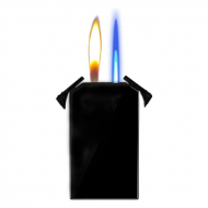 Duet Lighter (torch & soft flame combo) Black